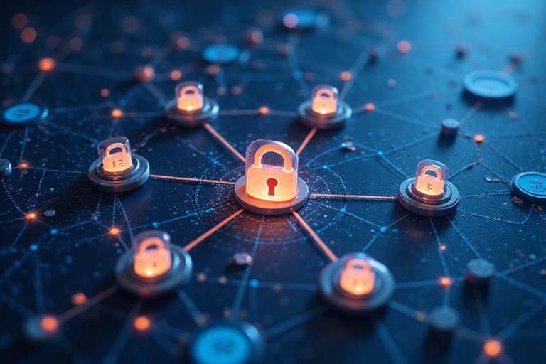 Abstract representation of data flow and privacy shields